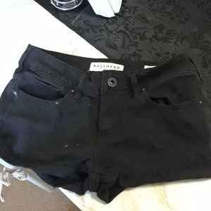 Black Jean Shorts